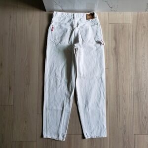 Unionbay UB-01 Jeans Mens 31x31 White Denim Straight Leg Zip Fly Summer
